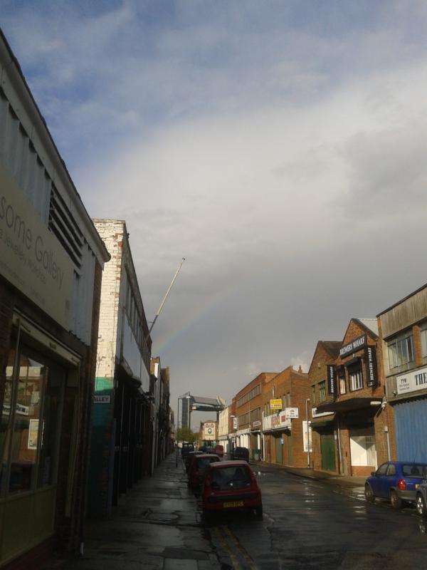 Amazing rainbow on humberside street