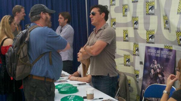 .@NatGeoChannel's #ChasingUFO's team has landed at #SDCC w/<a href="/erinRyder13/">Erin Ryder</a> <a href="/bwmcgee/">Ben Wright McGee</a> <a href="/jamescfox/">James Fox</a>