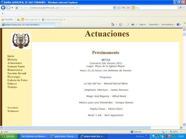 BSMSF's tweet photo. Aquí el programa del concierto de esta noche 21.30 en Plaza Iglesía. http://t.co/p6egBVxl