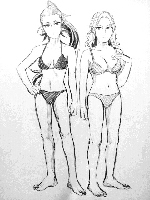 ドルストイ على تويتر Goumougou けんのすけさんのﾂｲｰﾄから想像して描いたんですが ごまきちゃんは触り心地よさそうな 女の子体型っぽいですよね どちらもタイプは違うけど女の子らしい体型って感じだとかわいいですね