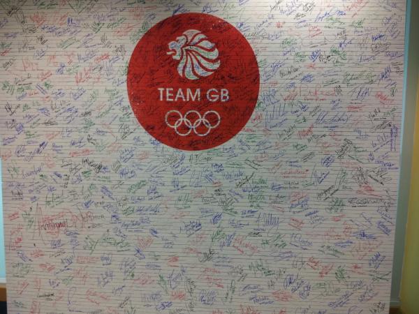 All of #OurGreatestTeam's signatures, signing up to #OneTeamGB values. Good luck to all! @TeamGB