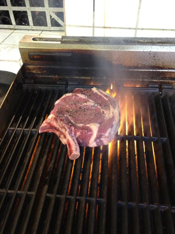 Rib-eye for 2!!! Not for vegetarians : )