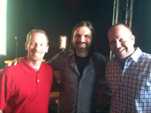 LifeWayKeith's tweet image. New music from @thirdday is EXCELLENT! Heard 8 of 12 songs. Got a pic with Mac and Nathan of @LifeWayStores.