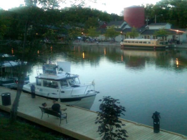 CanalNewYork's tweet photo. Good night Sam Patch.  CANAL NY  Penguin spending the night in Pittsford. Off to Spencerport tomorrow for Canal Days. http://t.co/fxsZll9d
