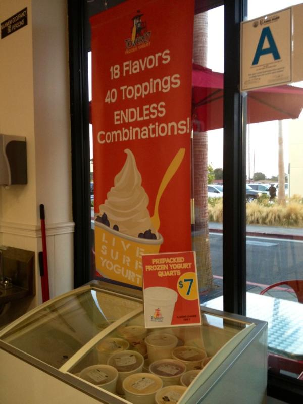 Tower27SoCal's tweet photo. Swing by Tower 27 for some pre packed yogurt if you're in a rush! #frozenyogurt #tower27 http://t.co/y9FtkPdm