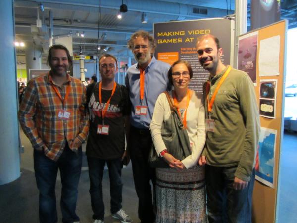 franksabate's tweet image. L&apos;equip de catalans al #scratchmit2012 amb Mitch Resnick del Lifelong Kindergarten del MIT. @scratchcatala