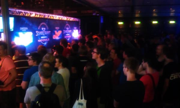 Hellspawnlord's tweet image. The crowd is following the WCS Nordic Nationals #SC2WCS