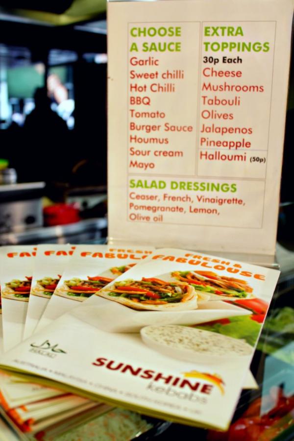 SunshineKebabs's tweet photo. #CelebrateLondon2012 New Menu! http://t.co/V2QFAEXS