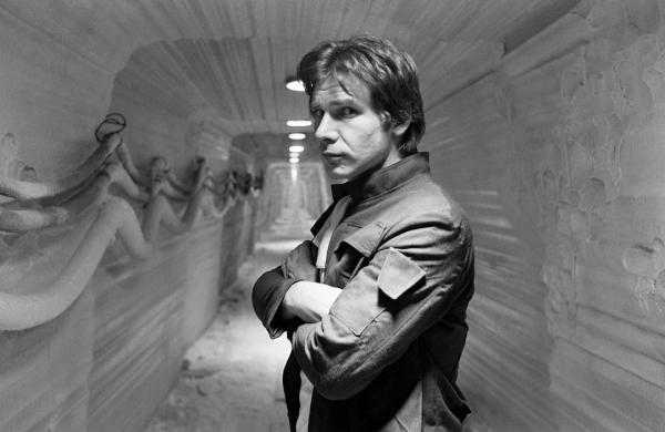 starwars's tweet photo. #StarWarsTrivia: The character in this photo was originally supposed to be a green alien with gills... http://t.co/iD7W4ntN