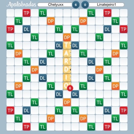 Chelyuxx jugó 'TARDIO' por 6 puntos contra Linatejeiro1 <a href="/Apalabrados/">Apalabrados</a> @EtermaxGames