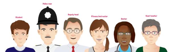 _Polybox's tweet image. The usual suspects! Character mock designs for latest Ariel Trust project