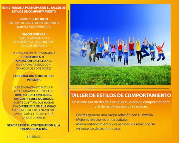 Raulvh's tweet photo. Participa en este taller a beneficio de fundacion Por Amor a Ti que apoya a niños con capacidades diferentes #Saltillo http://t.co/LPeMMypS