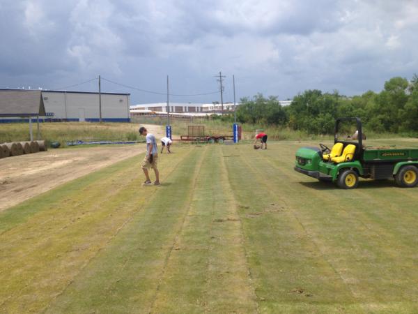 warnersathletic's tweet photo. Finishing a dirt up renovation on a practice football field for RIngold High. Fall is on the way, is your team ready? http://t.co/j2rVOp3V