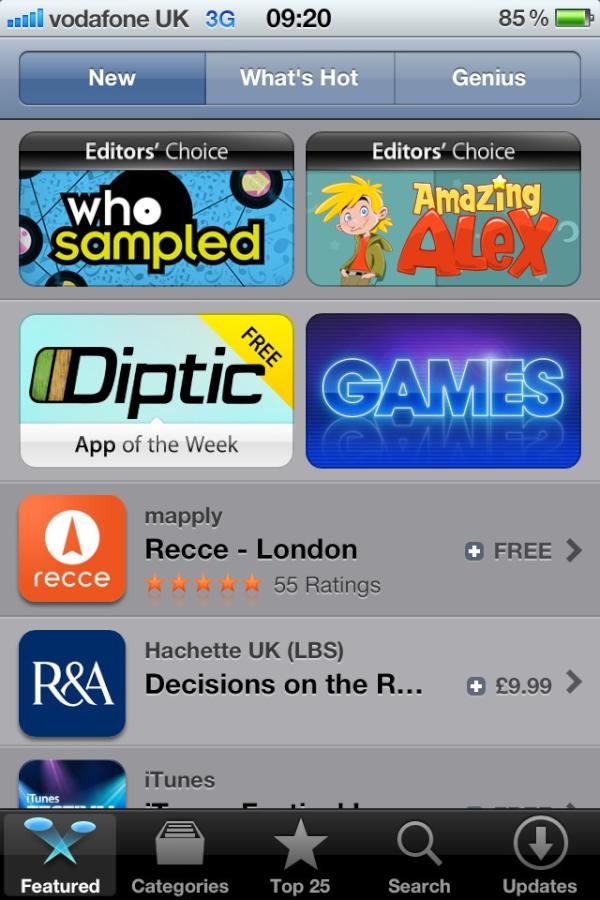rianliebenberg's tweet photo. Wow! We made it to UK App Store main Featured list in ~4 days. #proud #recce @RecceApp http://t.co/dWmyrnk2