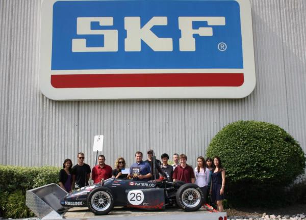 Great visit from University of Waterloo FSAE team to the #SKFCanada office to discuss.2012 car. Great year for the team