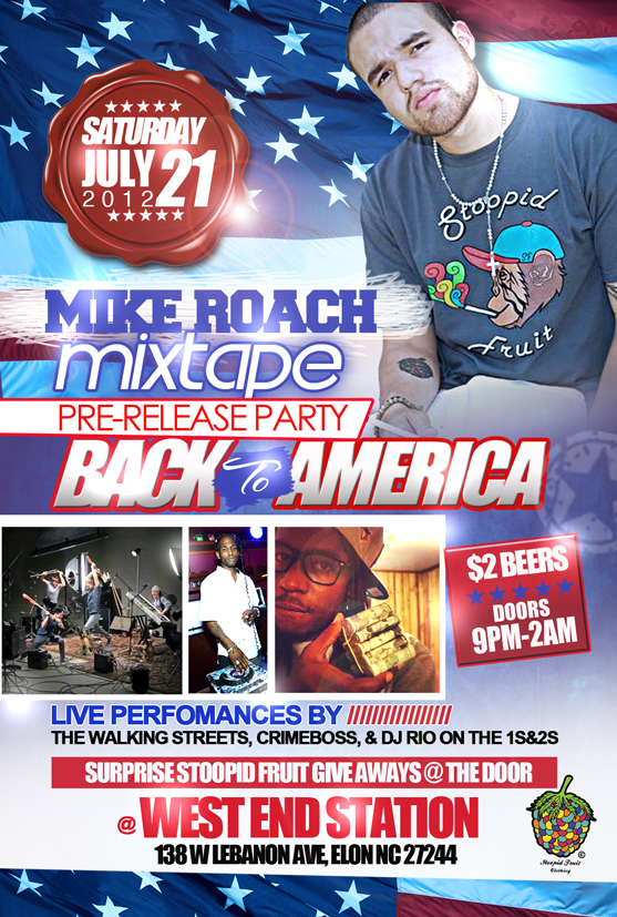 MikeRoachPTY's tweet image. July 21st were coming to Elon! @odotholiday @purpgangshawty @danielratliff @Stoopid_Fruit @DjRio336 #BackToAmerica