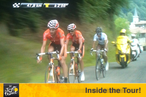 Kuota_page's tweet photo. 17° tappa - Tour de France. A meno 47 Km dall'arrivo a Peyragudes, un AG2R in fuga con 2'56" di distanza dal gruppo. http://t.co/W79asPvk