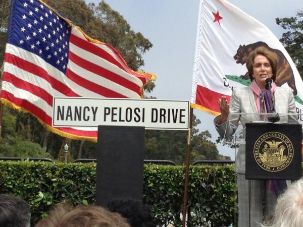 GroveJC's tweet image. San Francisco honors a true HERO by naming Nancy Pelosi Drive adjacent to National AIDS Memorial. Well deserved!!