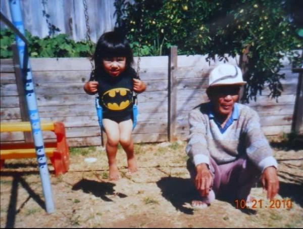 GracieeeSays's tweet image. #ThrowBackThursday #DiaperDays #Batman Me &amp;amp; my grandpa ❤