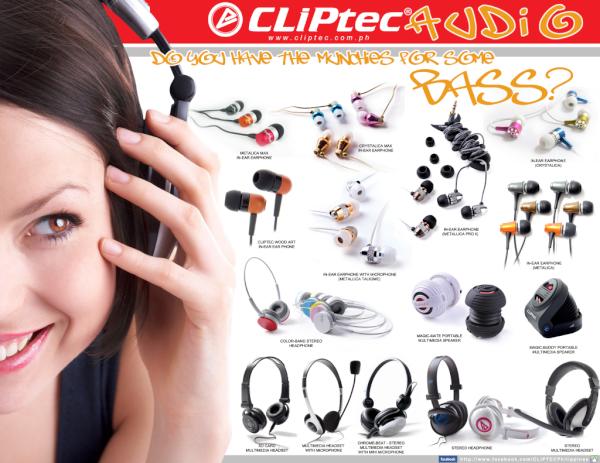 CliptecPh's tweet photo. Enjoy your music more with Cliptec headphones and earphones! http://t.co/mspFqEnL