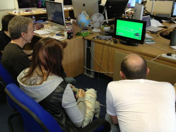 kwalee's tweet image. We&apos;re not practicing for the #BoBHack Micro Machines tournament...honest!