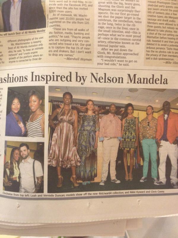 CodePink3's tweet image. Hey CHECK IT OUT Its CodePink Brigette in The Wall Street Journal #WSJ #NelsonMandela #466/64 !!!