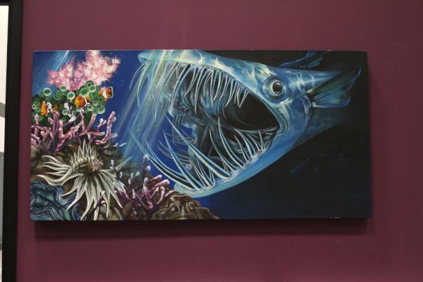 Vision21's tweet image. A fiercely beautiful piece by Kenny Mok. He currently attends the Arcadia branch and is only in 11th grade!!