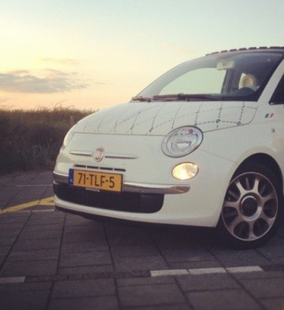 FiatNorthMiami's tweet image. RT @md_bernice the I undressed print on a car! #DareToDrive winner received her prize today #fiat500 #marliesdekkers