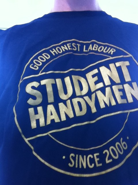 tomroyd's tweet photo. Off to earn my first honest days wage in 4 years with @studenthandymen cc: @tj_davison http://t.co/Xy1mDymG