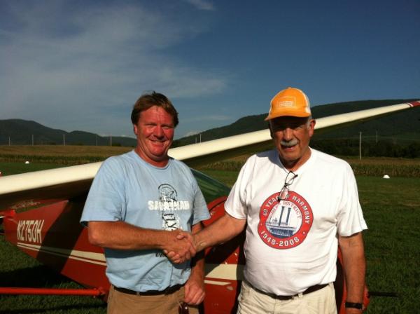 Troy Petteway, grandson of Garland Pack brings it full circle by finishing his glider rating after all these years. #fb