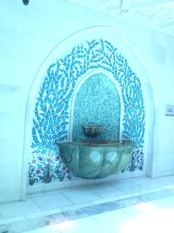iamrana's tweet photo. #ShaikhZayedGrandMosque #AbuDhabi drinking water http://t.co/DrCYqWHp