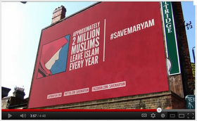 ManJaddaWaJadaa's tweet photo. Kampanye Baliho #SaveMaryam di dunia nyata. #BringIslamBack! http://t.co/u9bE77O6