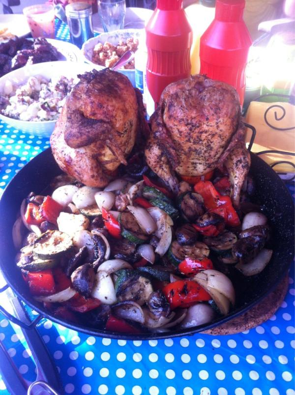 OpdeProef's tweet image. En dit is het resultaat van de dansende kipjes!! Nu maar smullen!!