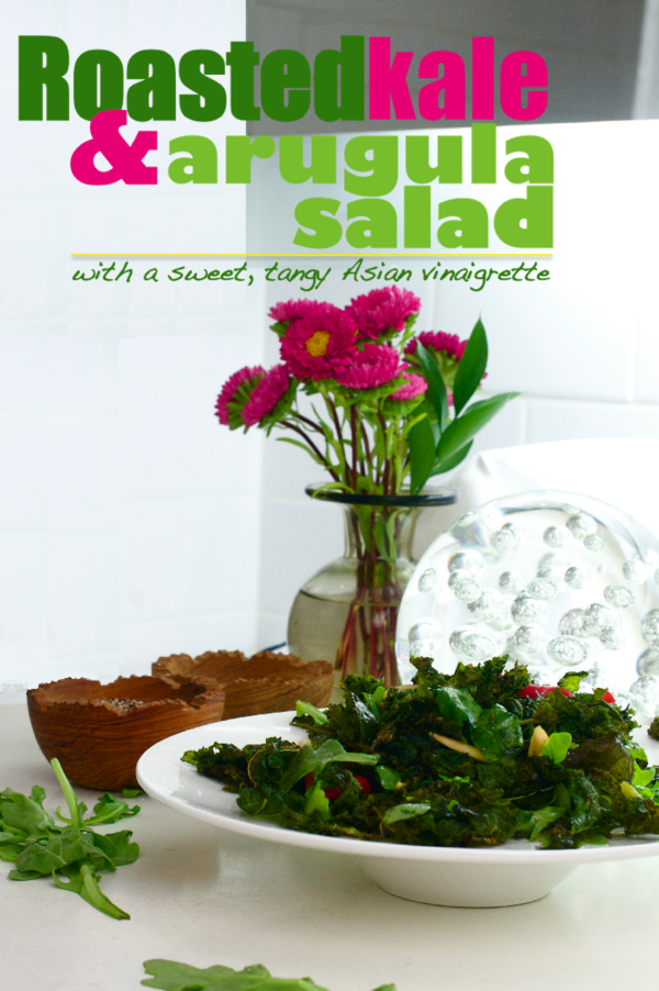 CeramicCanvas's tweet photo. NEW RECIPE. Roasted Kale &amp; Arugula Salad w/Tangy Asian Vinaigrette: spicy, earthy, flavorful  http://t.co/UQHoFOUr http://t.co/P7wztoIr