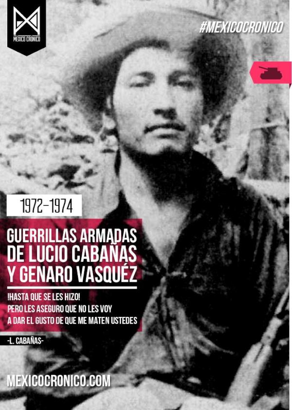 MexicoCronico's tweet photo. ¡Hasta que se hizo! Pero les aseguro que no les voy a dar el gusto de que me maten ustedes -Lucio Cabañas #mexicocronio http://t.co/UDFvNHXG