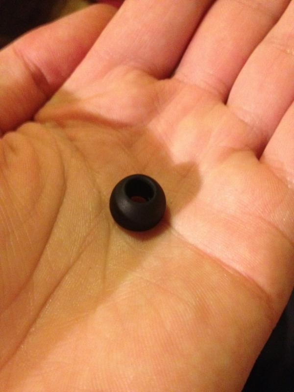 TJHeezy's tweet image. Found the little bastard. #earbudproblems