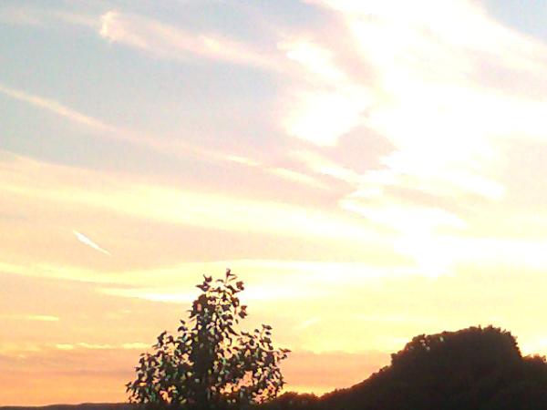 Delivered a kitchen down to Wales last night. What a Sunset!!