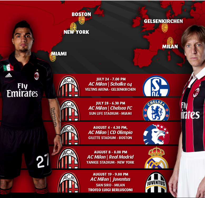 Eksisterer Stolthed strå AC Milan on Twitter: "USA here we come... the red&amp;blacks will fly to  Miami on Friday! Here are the fixtures http://t.co/4FSUqAt4 #ACMilanUSA  http://t.co/FJ1w69qm" / Twitter