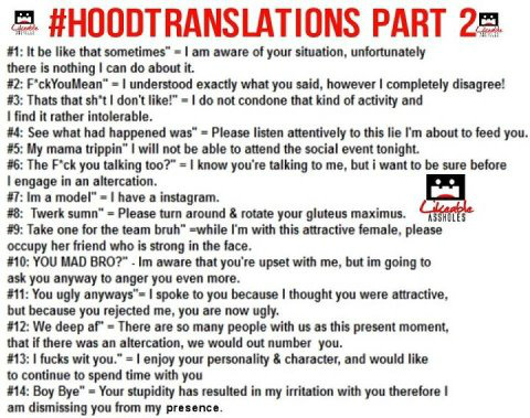 Itss_TEELEE_'s tweet image. #HoodTranslationsPart2 ... #LMBOO