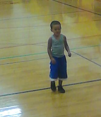 Just saw the cutest little kid around 2 years old shooting and making every basket #BasketballProdigy