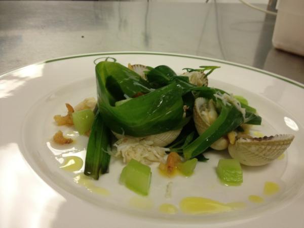 Lovely seashore salad come and try lovely barra cockles, crab, morecambe bay shrimps, cucumber and sea aster