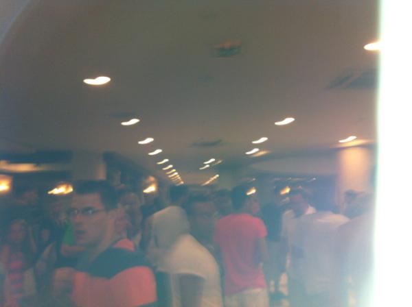 Iedereen snel naar buiten gister