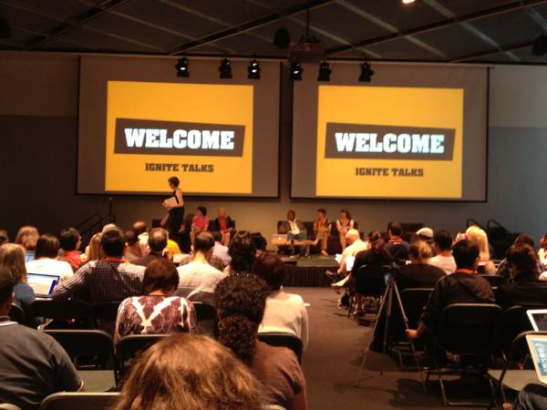 pks's tweet image. Start of ignite talks #scratchmit2012