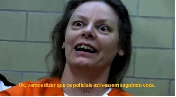 FSerialKillers's tweet image. Olhem a Cara da Serial Killer Aileen Wuornos Quando perguntada Sobre os policiais q seguiram e vigiaram seusAssasinatos