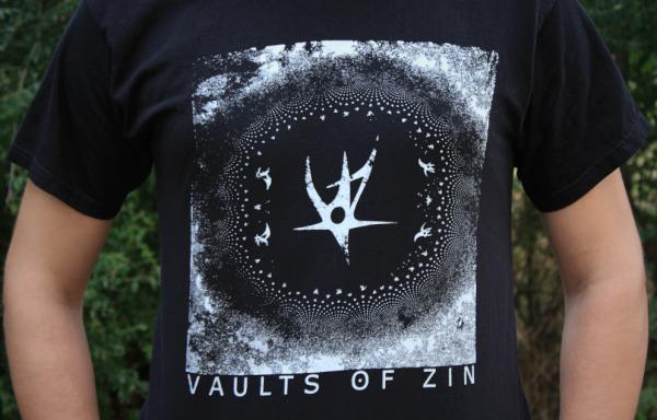 vaultsofzin's tweet image. Check out our new T-shirts!  Designed by VoZ &amp;amp; hand screen printing by fellow Denton artist/ musician, @gnarvada Hill.