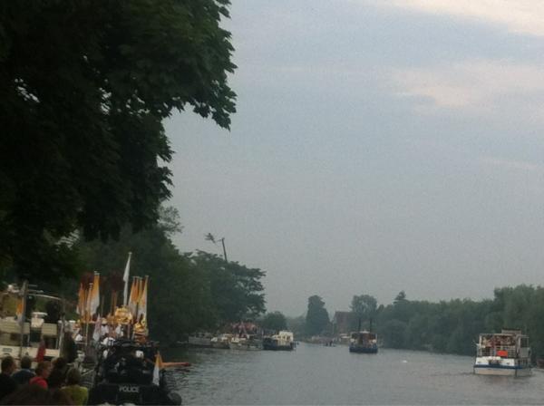 At Hampton court to see the torch