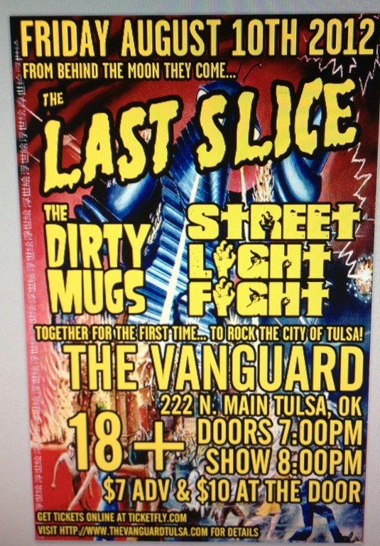 StreetlightOK's tweet photo. Let's PARTY tonight w/ some of our good friends @thedirtymugs and @thelastsliceska. Our ONLY show this month! http://t.co/LqJ5OMyN