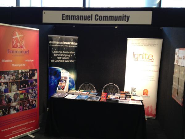 emmanuel_comm's tweet photo. Emmanuel has set up shop at #proclaim2012 http://t.co/Q9faF21O