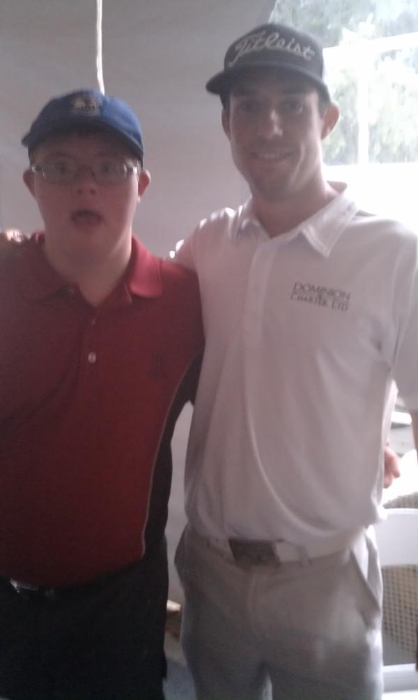 aarongoldbergsd's tweet photo. My @WebDotComTour ProAm partner today, J-dog. Told me @bubbawatson is his favorite player, but I'm ok too! #awesomekid http://t.co/uqN63lz1
