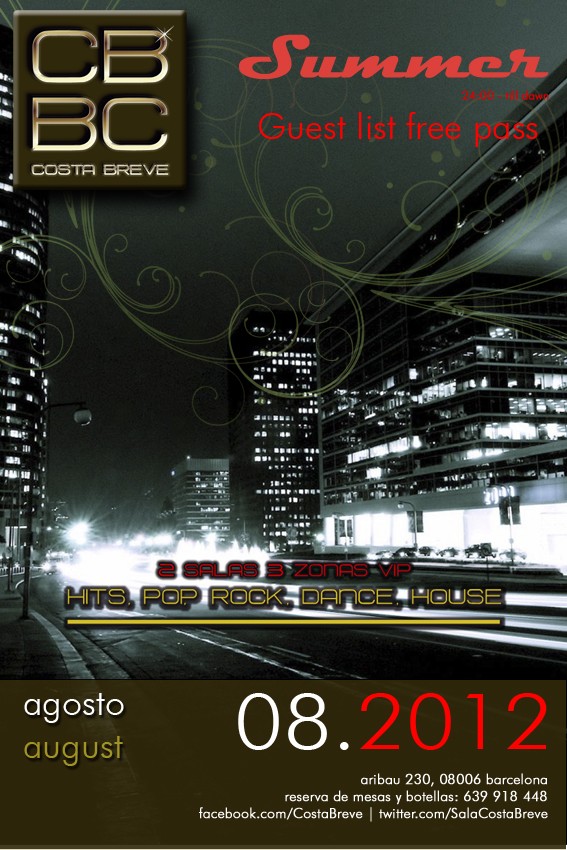 SalaCostaBreve's tweet photo. ¡Esta noche en @SalaCostaBreve Thursdays &amp; Costa Breve! ¡No te lo pierdas! http://t.co/nP93FoEZ